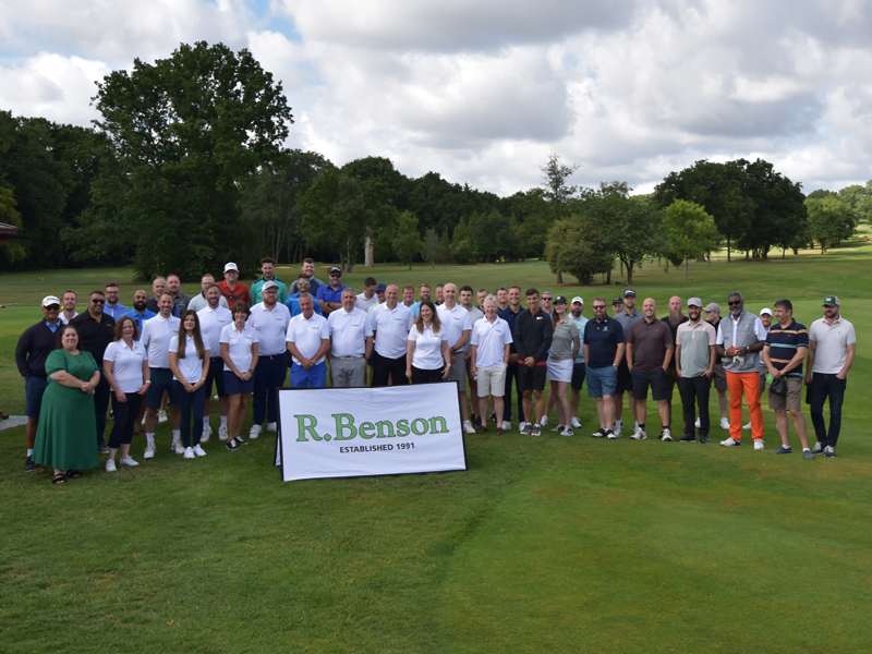 Charity Golf Day 2023 - Picture of all the players and R Benson Staff