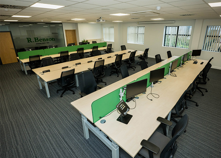 Picture showing an empty office or training space